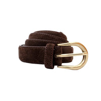 ITALIAN LEATHER AND SUEDE BELT